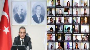 MINISTER ÖZER HAD AN ONLINE MEETING WITH MINISTRY FINANCED GRANT STUDENTS ABROAD